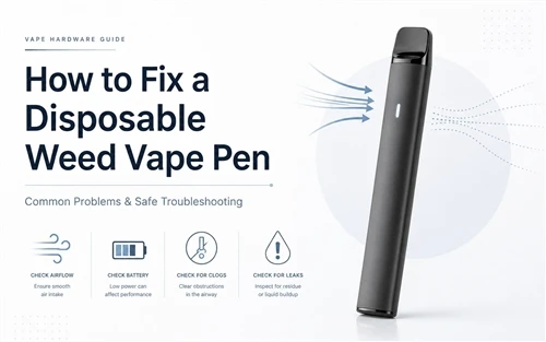 Kuinka korjata kertakäyttöinen rikkakasvien vape -kynä? Yleiset ongelmat ja k...